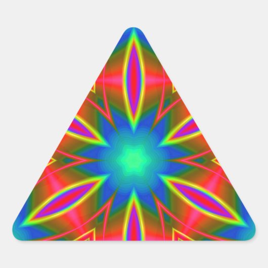 Geometrisch 160614 (01) dreieckiger aufkleber (Vorderseite)