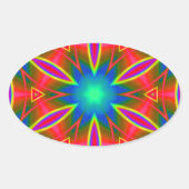 Geometrisch 160614 (01) ovaler aufkleber (Vorderseite)