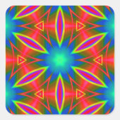 Geometrisch 160614 (01) quadratischer aufkleber (Vorderseite)