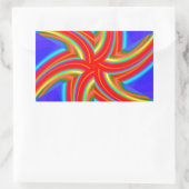 Geometrisch 160614 (04) rechteckiger aufkleber (Tasche)