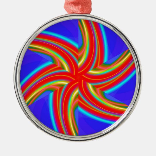 Geometrisch 160614 (04) silbernes ornament (Vorne)