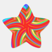 Geometrisch 160614 (04) Stern-Aufkleber (Vorderseite)