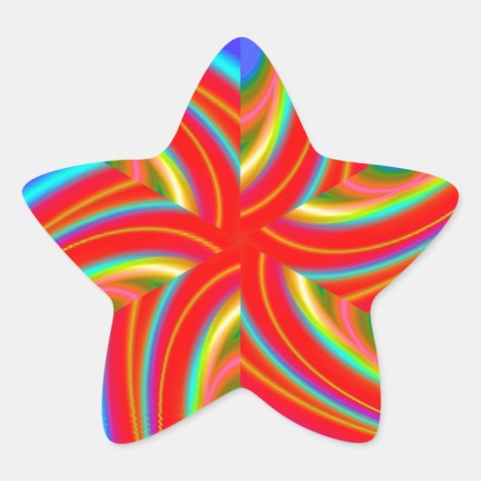 Geometrisch 160614 (04) Stern-Aufkleber (Vorderseite)