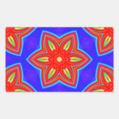 Geometrisch 160614 (05) rechteckiger aufkleber (Vorderseite)