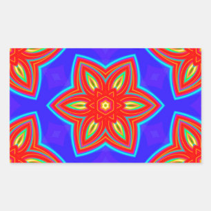 Geometrisch 160614 (05) rechteckiger aufkleber