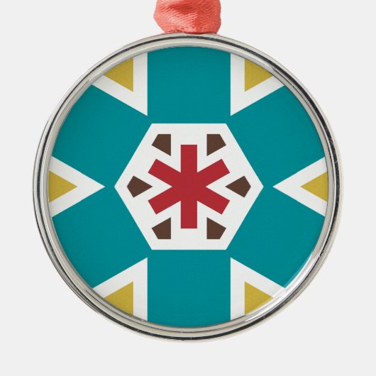 Geometrisch 230614 (01) silbernes ornament (Vorne)