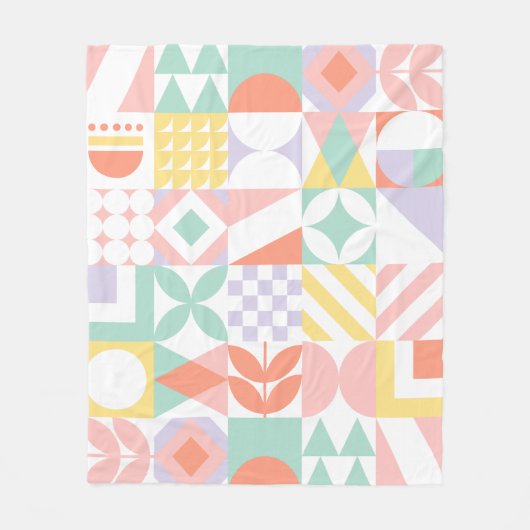 geometrisch #32 fleecedecke (Vorderseite)