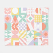 geometrisch #32 fleecedecke (Vorderseite (Horizontal))