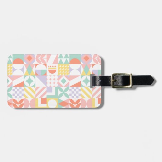 geometrisch #32 gepäckanhänger (Vorderseite horizontal)