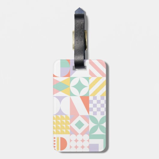 geometrisch #32 gepäckanhänger (Rückseite vertikal)