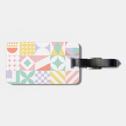 geometrisch #32 gepäckanhänger (Rückseite horizontal)
