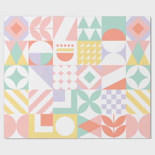 geometrisch #32 geschenkpapier (Flach)