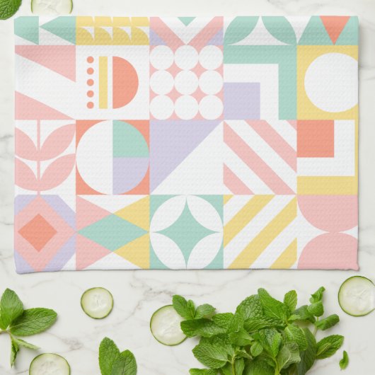 geometrisch #32 geschirrtuch (Gefaltet)