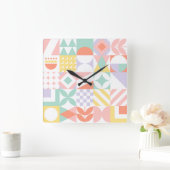 geometrisch #32 quadratische wanduhr (Zuhause)
