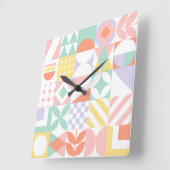 geometrisch #32 quadratische wanduhr (Winkel)