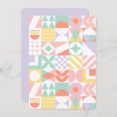 geometrisch #32 save the date (Vorne/Hinten)