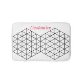 Geometrisch 3-D Cube Thunder_Cove Badematte (Vorderseite)