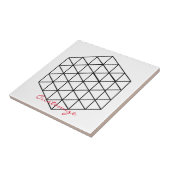 Geometrisch 3-D Cube Thunder_Cove Fliese (Seite)