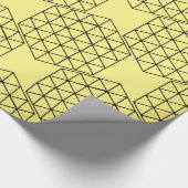 Geometrisch 3-D Cube Thunder_Cove Geschenkpapier (Ecke)