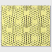 Geometrisch 3-D Cube Thunder_Cove Geschenkpapier (Flach)