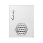 Geometrisch 3-D Cube Thunder_Cove Notizblock (Rotiert)