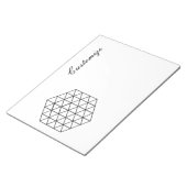 Geometrisch 3-D Cube Thunder_Cove Notizblock (angewinkelt)