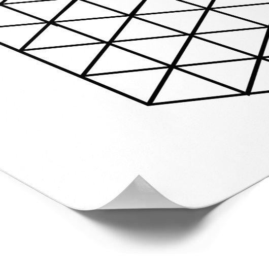 Geometrisch 3-D Cube Thunder_Cove Poster (Ecke)