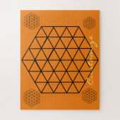 Geometrisch 3-D Cube Thunder_Cove Puzzle (Vertikal)