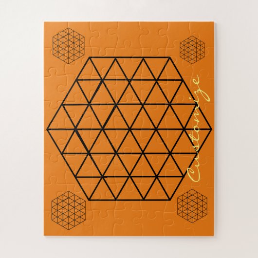 Geometrisch 3-D Cube Thunder_Cove Puzzle (Vertikal)