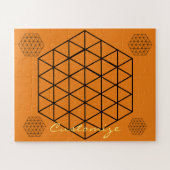 Geometrisch 3-D Cube Thunder_Cove Puzzle (Horizontal)