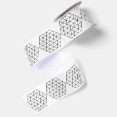 Geometrisch 3-D Cube Thunder_Cove Satinband (Rückseite)