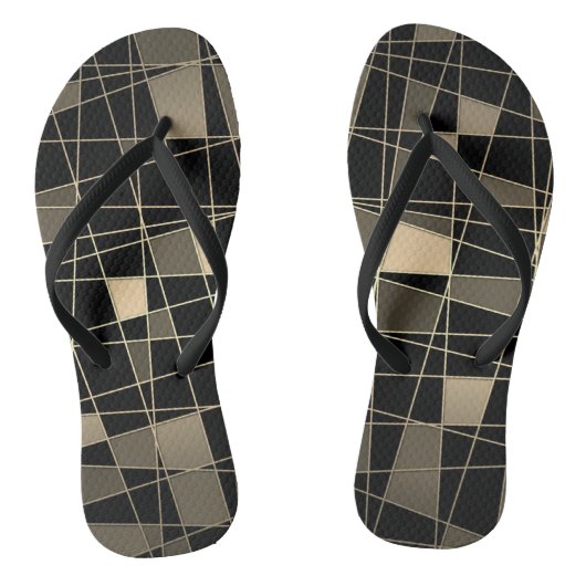 Geometrisch, abstrakt badesandalen (Fußbett)