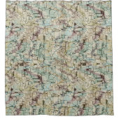 geometrisch abstrakt duschvorhang (Vorderseite)