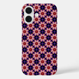 Geometrisch Abstrakt Floral iPhone 16 Hülle