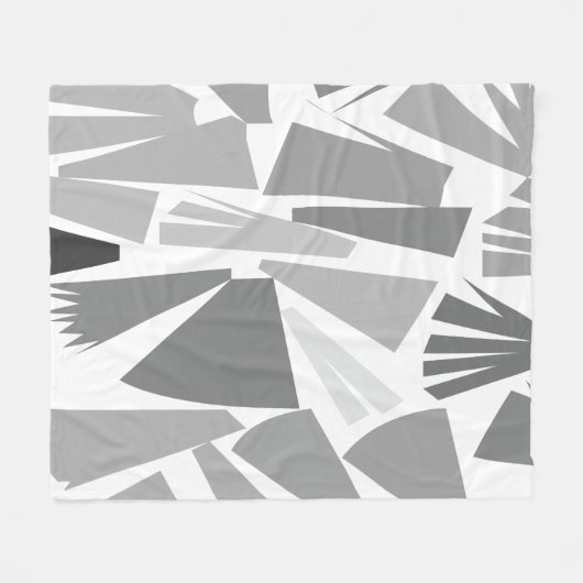 Geometrisch Abstrakt geometrisch Fleecedecke (Vorderseite (Horizontal))
