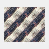 Geometrisch abstrakt gestreift fleecedecke (Vorderseite (Horizontal))