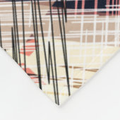 Geometrisch abstrakt gestreift fleecedecke (Ecke)