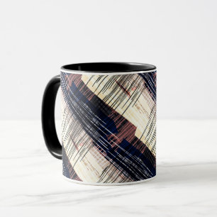 Geometrisch abstrakt gestreift tasse
