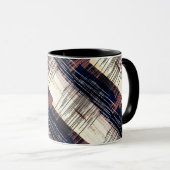 Geometrisch abstrakt gestreift tasse (VorderseiteRechts)