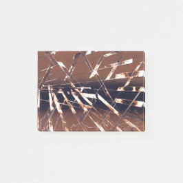 Geometrisch Abstrakt in braun und schwarz Post-it Klebezettel