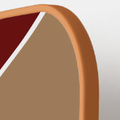 Geometrisch Abstrakt in Retrofarben mit Initialen Pickleball Schläger (Linke Seite)