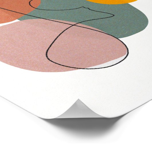 geometrisch, Abstrakt, minimalistisch, modern, pas Poster (Ecke)