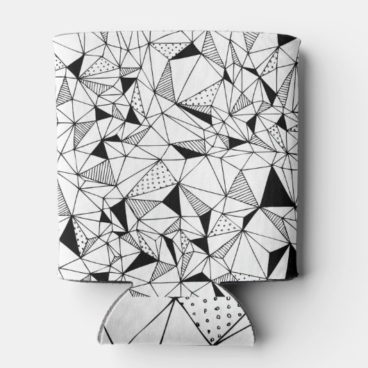 Geometrisch Abstrakt: Polygonaler Hintergrund Art. Dosenkühler (Rückseite)