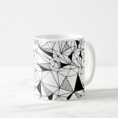 Geometrisch Abstrakt: Polygonaler Hintergrund Art. Kaffeetasse (VorderseiteRechts)