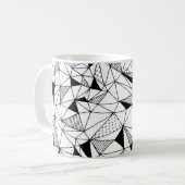Geometrisch Abstrakt: Polygonaler Hintergrund Art. Kaffeetasse (Vorderseite Links)