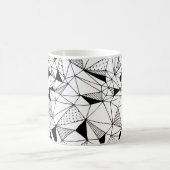 Geometrisch Abstrakt: Polygonaler Hintergrund Art. Kaffeetasse (Mittel)