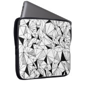 Geometrisch Abstrakt: Polygonaler Hintergrund Art. Laptopschutzhülle (Vorne Rechts)