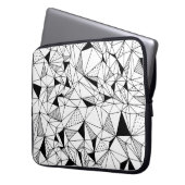Geometrisch Abstrakt: Polygonaler Hintergrund Art. Laptopschutzhülle (Vorderseite Links)
