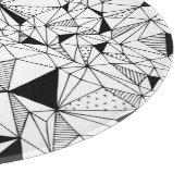 Geometrisch Abstrakt: Polygonaler Hintergrund Art. Schneidebrett (Ecke)