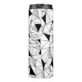 Geometrisch Abstrakt: Polygonaler Hintergrund Art. Thermosbecher (Rückseite)